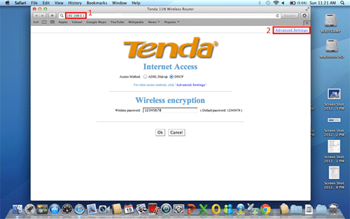 Tenda Advanced Settings